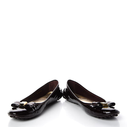Louis Vuitton Patent Bow Flats 41 Bordeaux 5 of 10