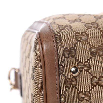 Gucci Monogram Vintage Web Medium Boston Maple Brown 13 of 18