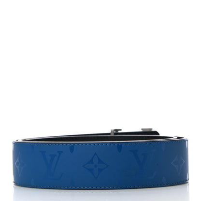 Louis Vuitton Calfskin Monogram 40mm LV Initiales Reversible Belt 95 38 Blue 2 of 11