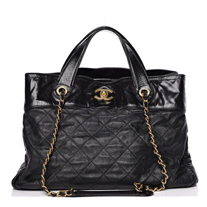 Chanel Iridescent Calfskin Large In the Mix Tote Black 1 of 11