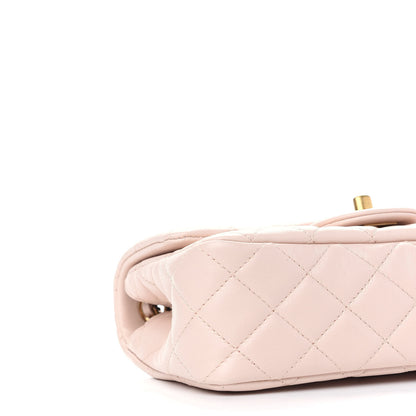 Chanel Lambskin Quilted Mini Rectangular Pearl Crush Flap Light Beige 8 of 9