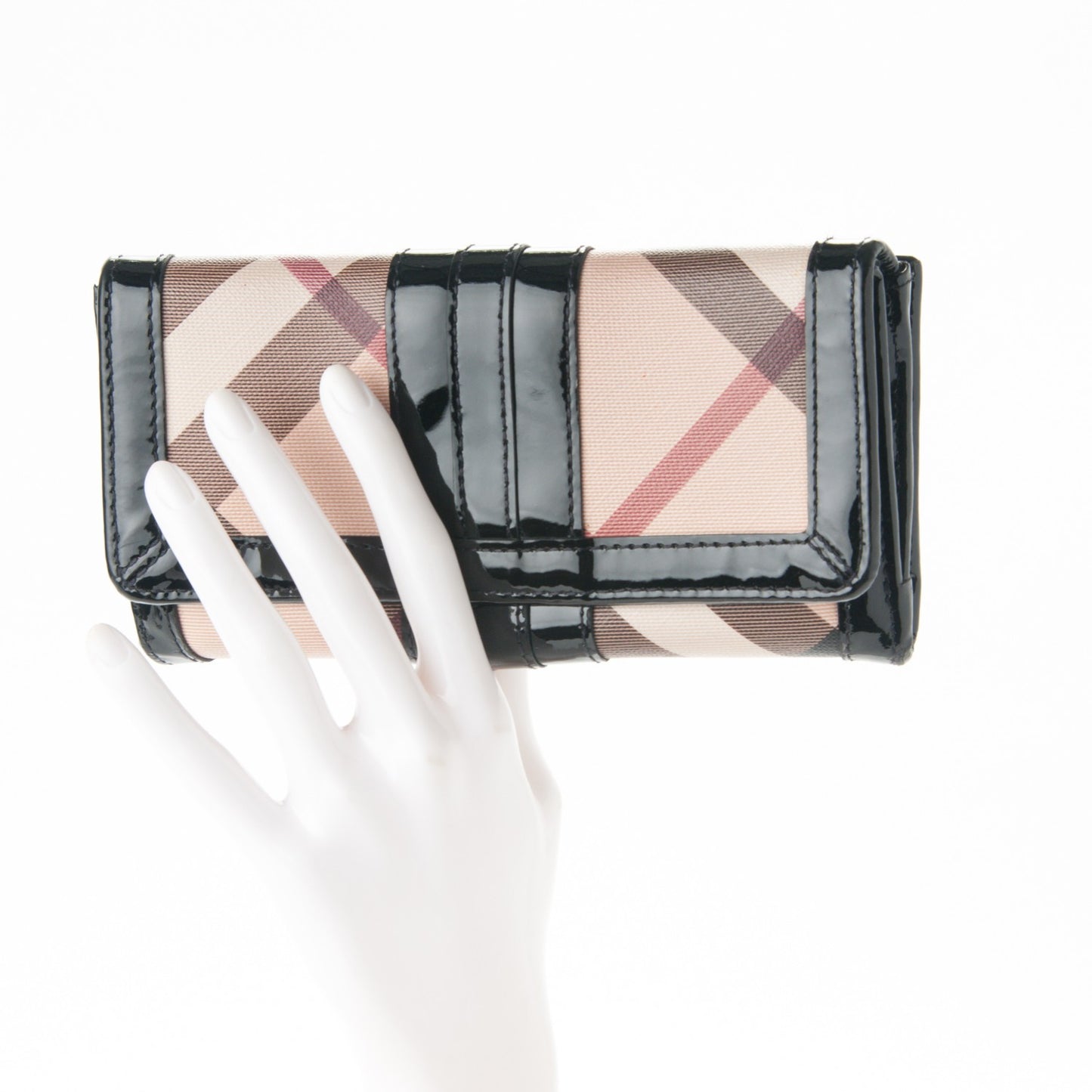 Supernova Check Penrose Continental Wallet Black