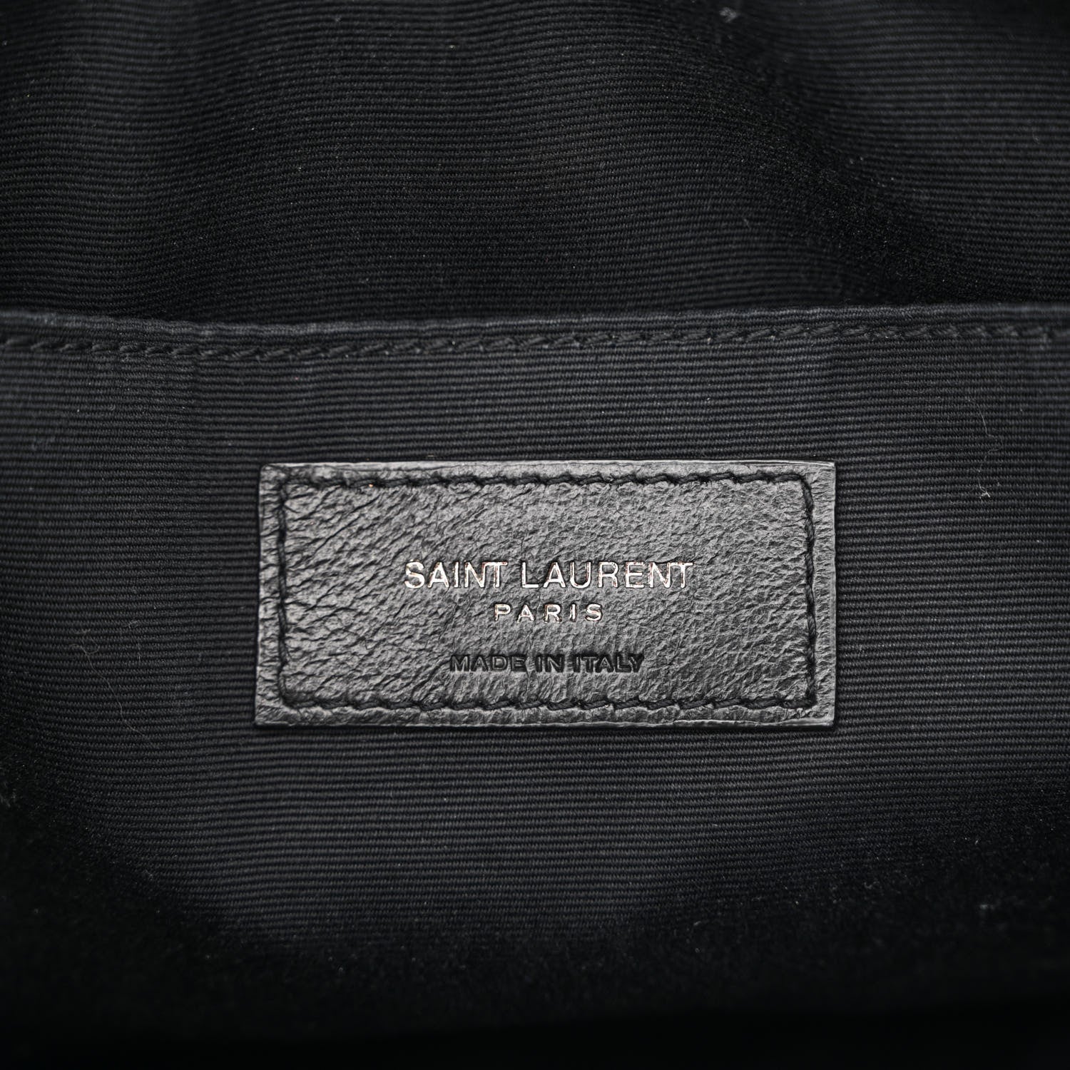 Saint Laurent Calfskin Matelasse Monogram Lou Camera Bag Black 6 of 13