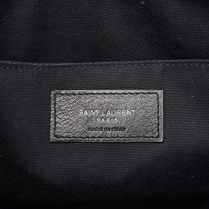 Saint Laurent Calfskin Matelasse Monogram Lou Camera Bag Black 6 of 13