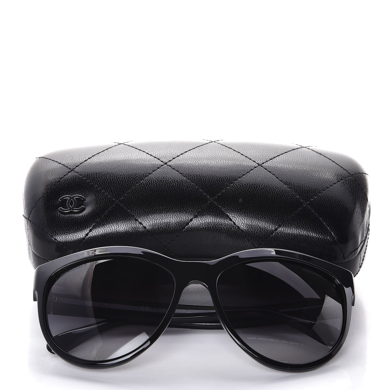Chanel Freshwater Cultured Pearl Butterfly Sunglasses 6040-H Black 8 of 8
