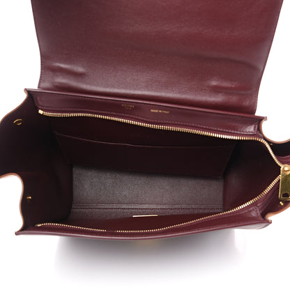 Celine Satin Baby Grained Calfskin Small Tri-Color Trapeze Carmin 4 of 13