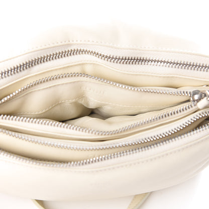 Celine Goatskin Large Pillow Trio Crossbody Bag White 5 of 9