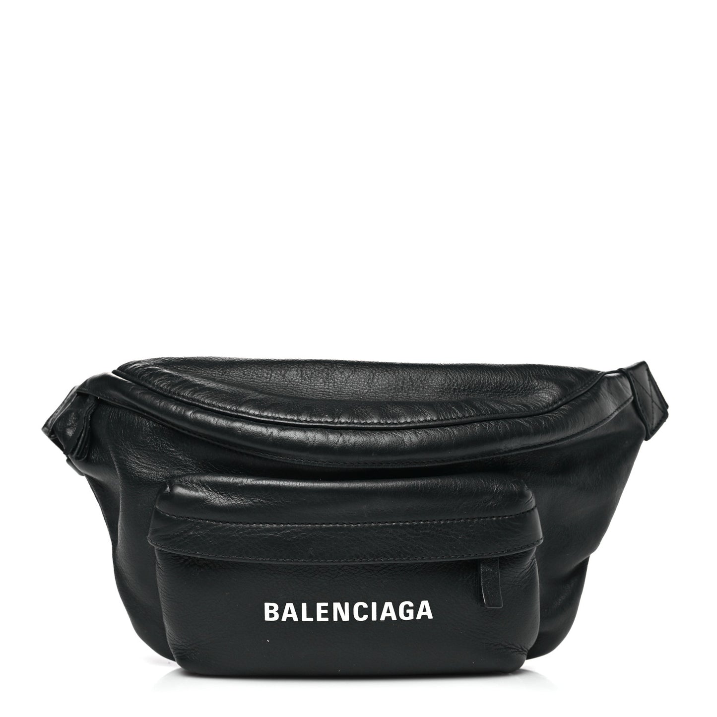 Smooth Calfskin Logo Large Everyday Beltpack Black White