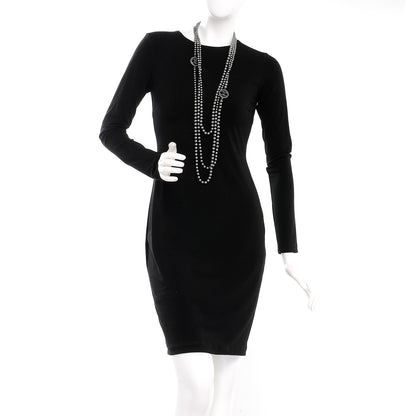 Chanel Ruthenium Graduated Pearl CC Long Necklace Dark Grey 2 of 5