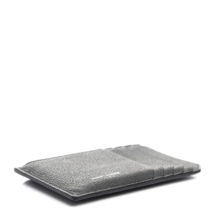 Saint Laurent Grained Calfskin 5 Fragments Zip Pouch Card Holder Black 4 of 8