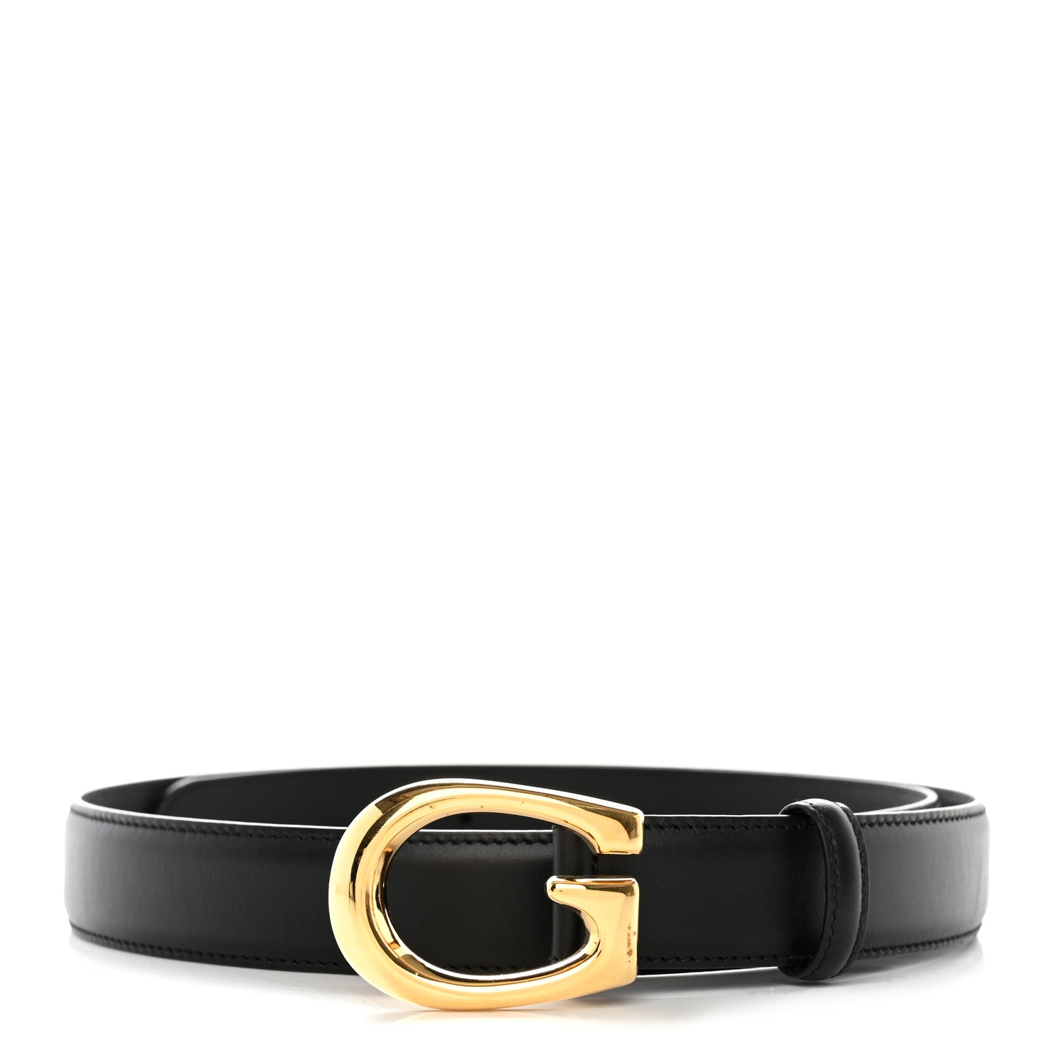 Gucci Selleria Calfskin G 30mm Belt 95 38 Black 1 of 6