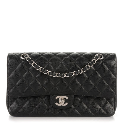 Chanel Caviar Quilted Medium Double Flap Black 1 of 8