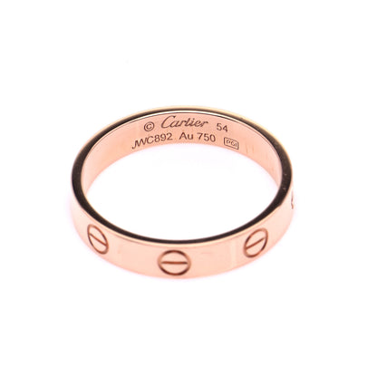 Cartier 18K Pink Gold 3.5mm LOVE Wedding Band Ring 54 7 6 of 8