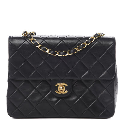 Chanel Lambskin Quilted Mini Square Flap Black 1 of 15