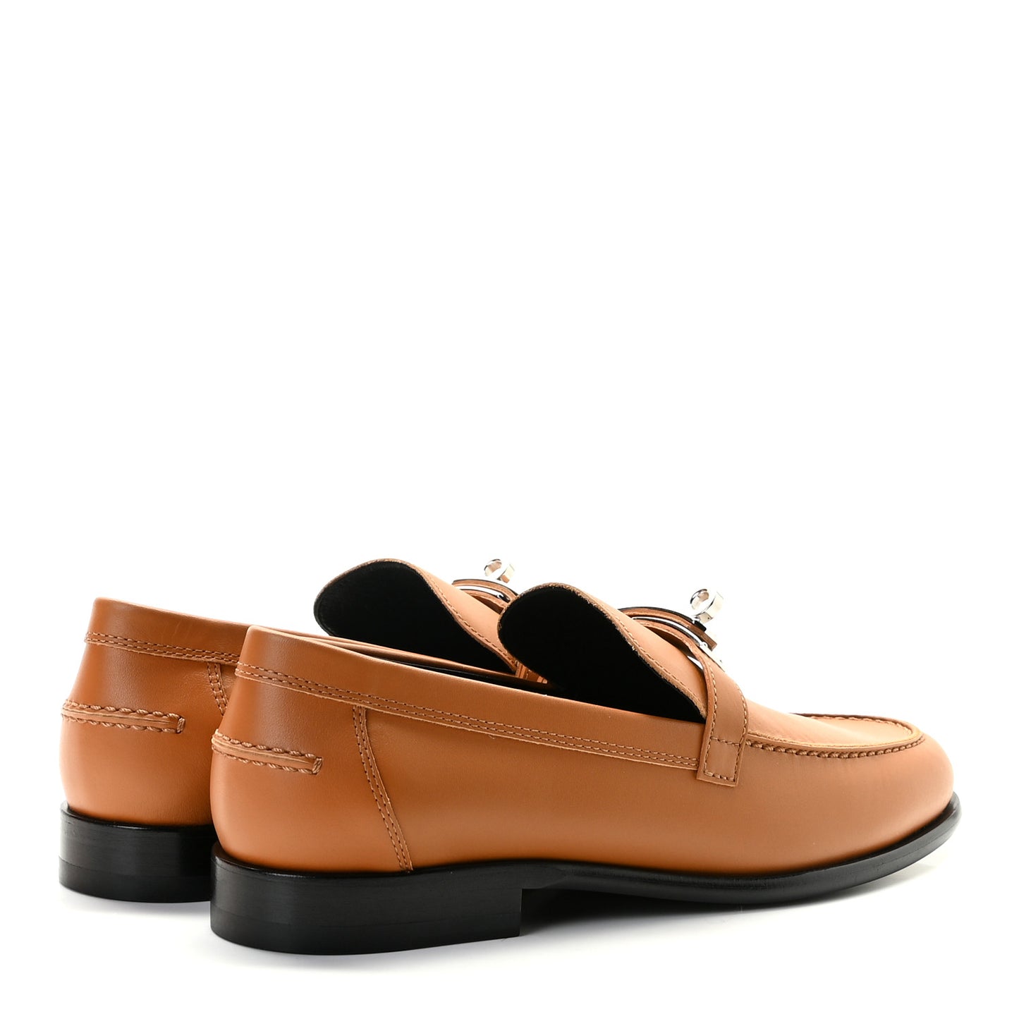 Calfskin Womens Destin Loafer 37 Naturel