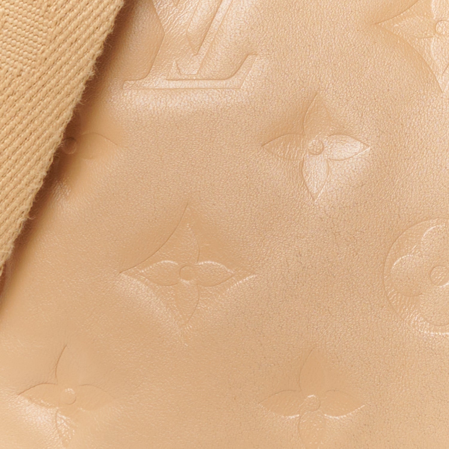 Louis Vuitton Lambskin Embossed Monogram Coussin PM Camel 9 of 11