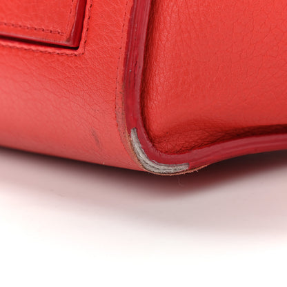 Celine Crisped Calfskin Medium Tie Knot Tote Vermillion 9 of 17