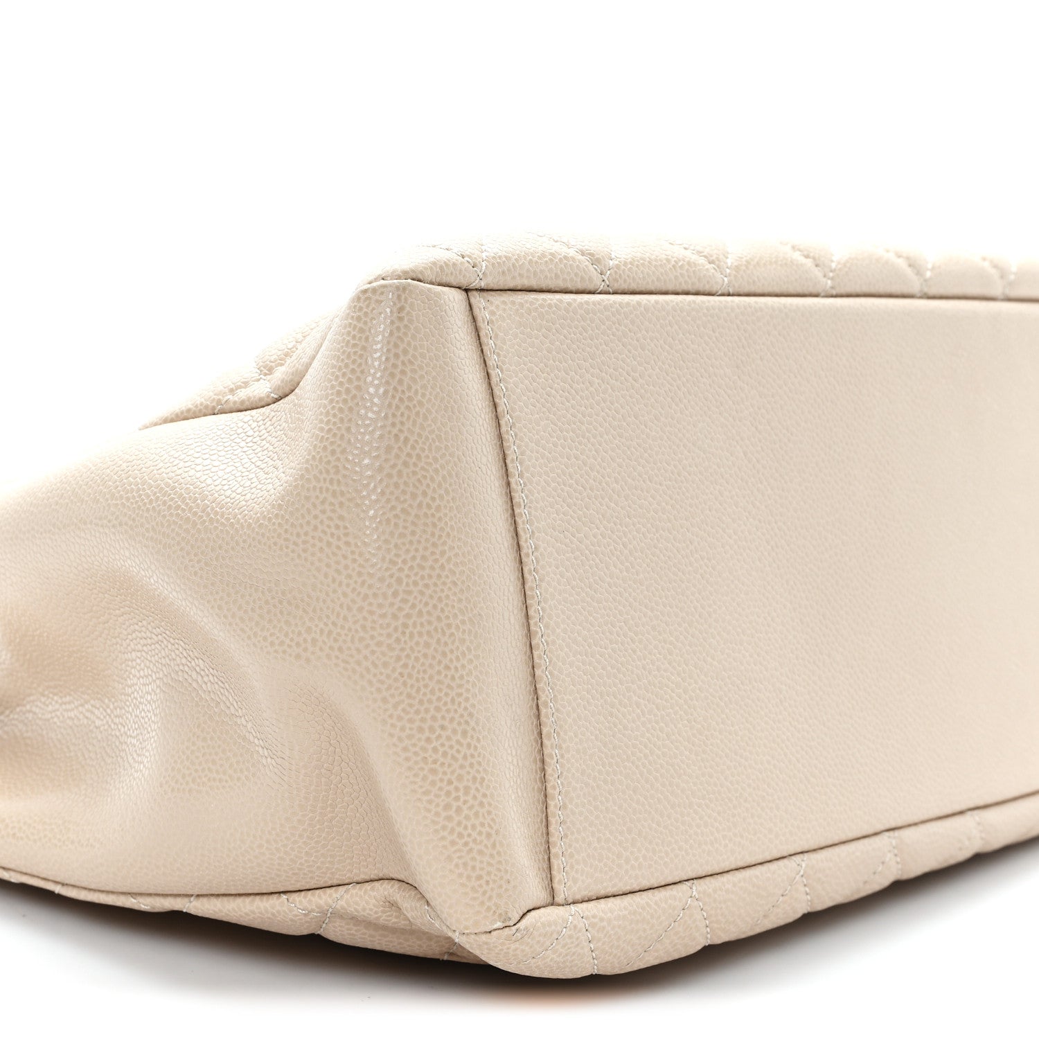 Chanel Caviar Quilted Grand Shopping Tote GST Beige 9 of 10