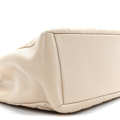 Chanel Caviar Quilted Grand Shopping Tote GST Beige 9 of 10