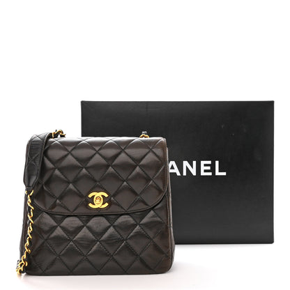 Chanel Lambskin Quilted Flap Bag Black 12 of 12
