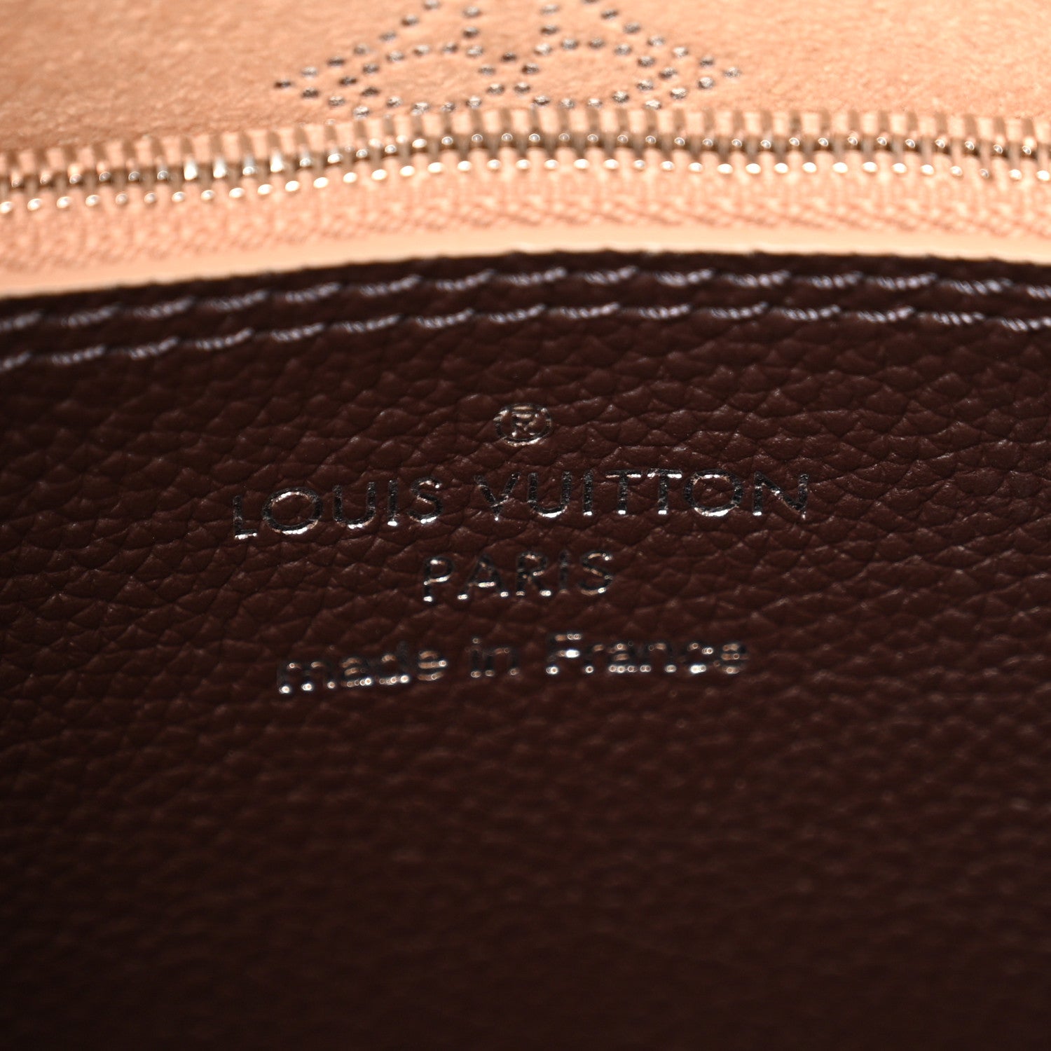 Louis Vuitton Mahina Carmel Hobo Chocolate 6 of 9