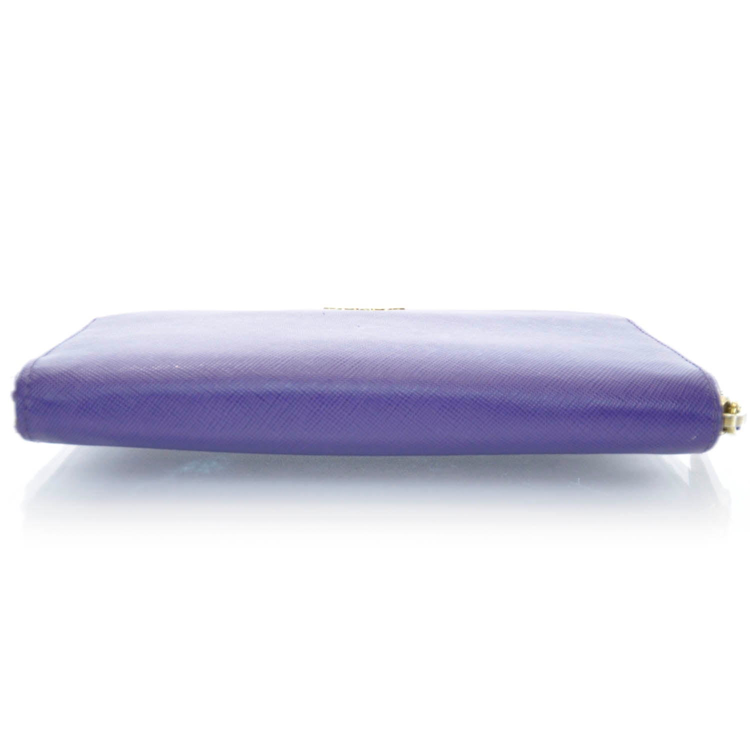 Prada Saffiano Zip Around Wallet Viola 4 of 7