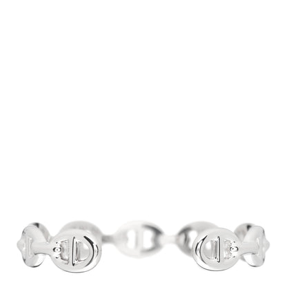 Hermes Sterling Silver MM Chaine d'Ancre Enchainee Cuff Bracelet SH 3 of 5