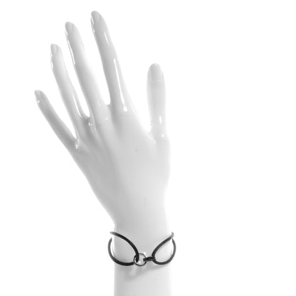 Cartier 18K Pink Gold Ceramic 4 Diamond LOVE Cord Bracelet Black 2 of 4