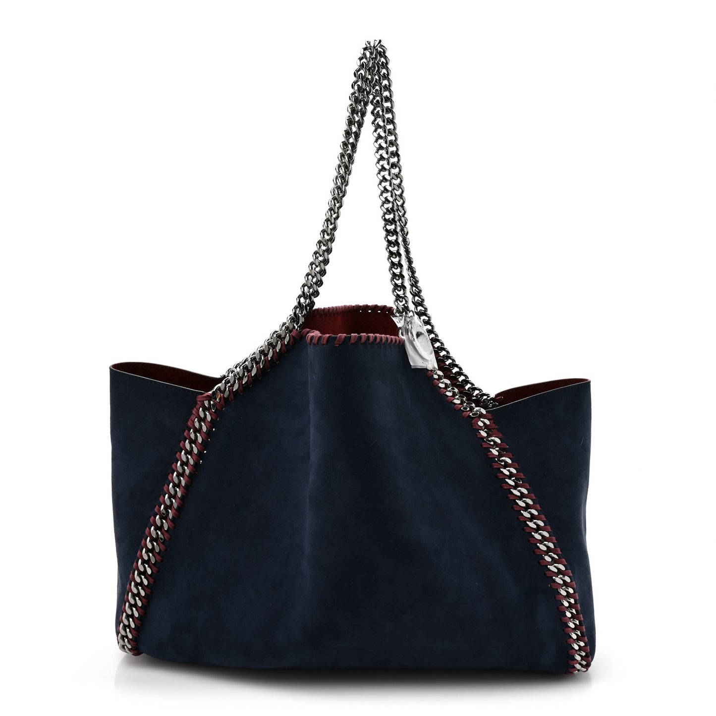Shaggy Deer Falabella Reversible Tote Red Navy