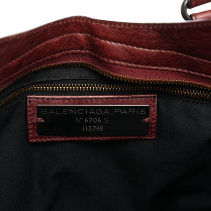 Balenciaga Agneau Classic Hardware City Dark Wine 7 of 13