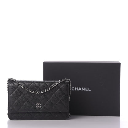 Chanel Caviar Quilted Wallet On Chain WOC Black 11 of 11