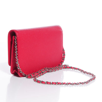 Chanel Caviar Timeless Wallet on Chain WOC Pink 3 of 8