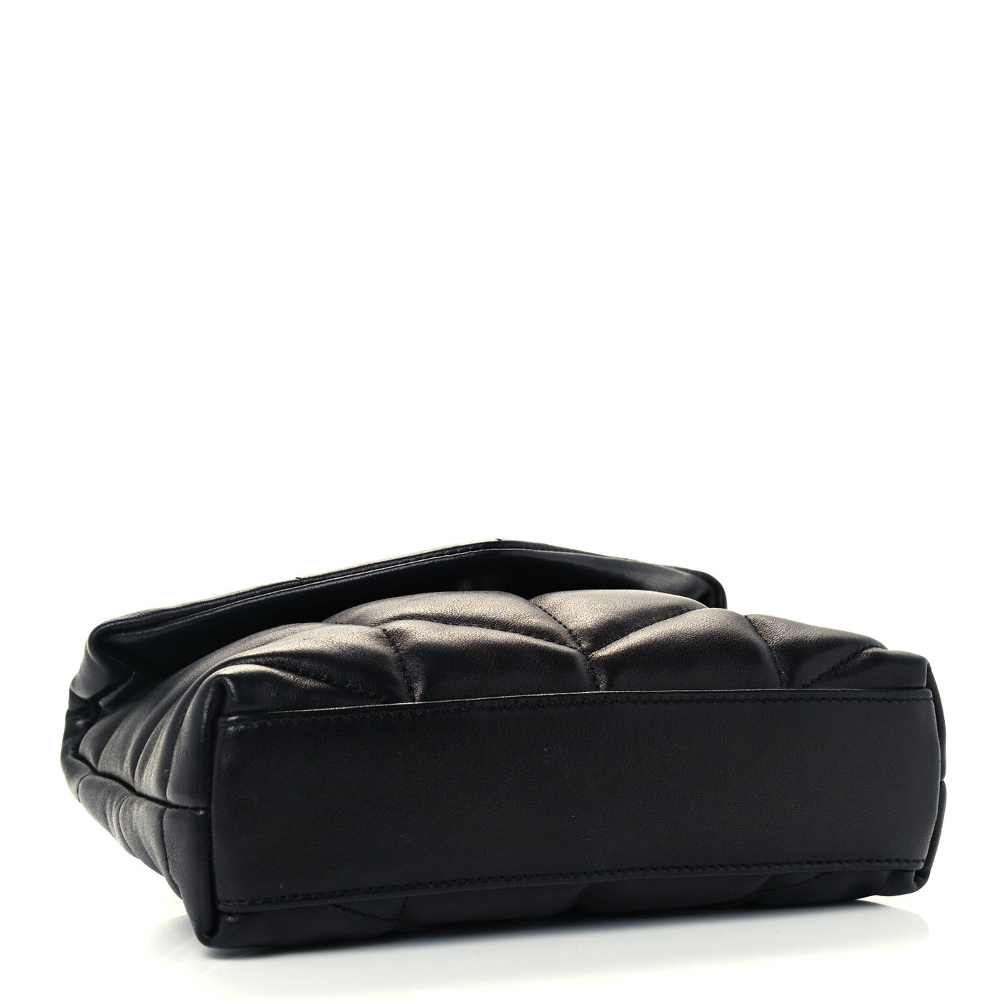 Lambskin Monogram Loulou Puffer Pouch Clutch Black