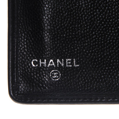 Chanel Caviar Sevruga Yen Wallet Black 6 of 8