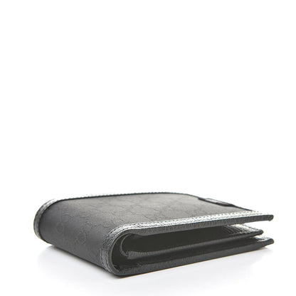 Gucci Nylon Monogram Bi-Fold Wallet Black 4 of 8