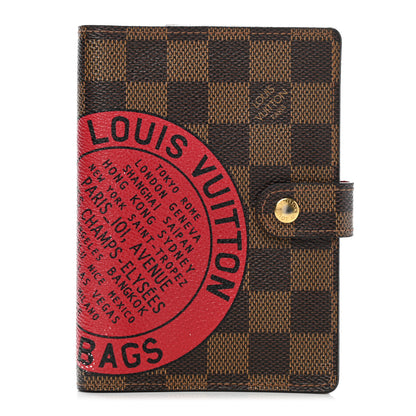 Louis Vuitton Damier Complice Trunks and Bags Small Ring Agenda Cover Red 1 of 7