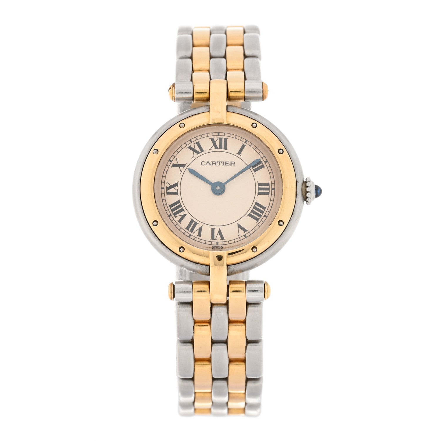 Cartier Stainless Steel 18K Yellow Gold 24mm Panthere Vendome Quartz Watch 1 of 4