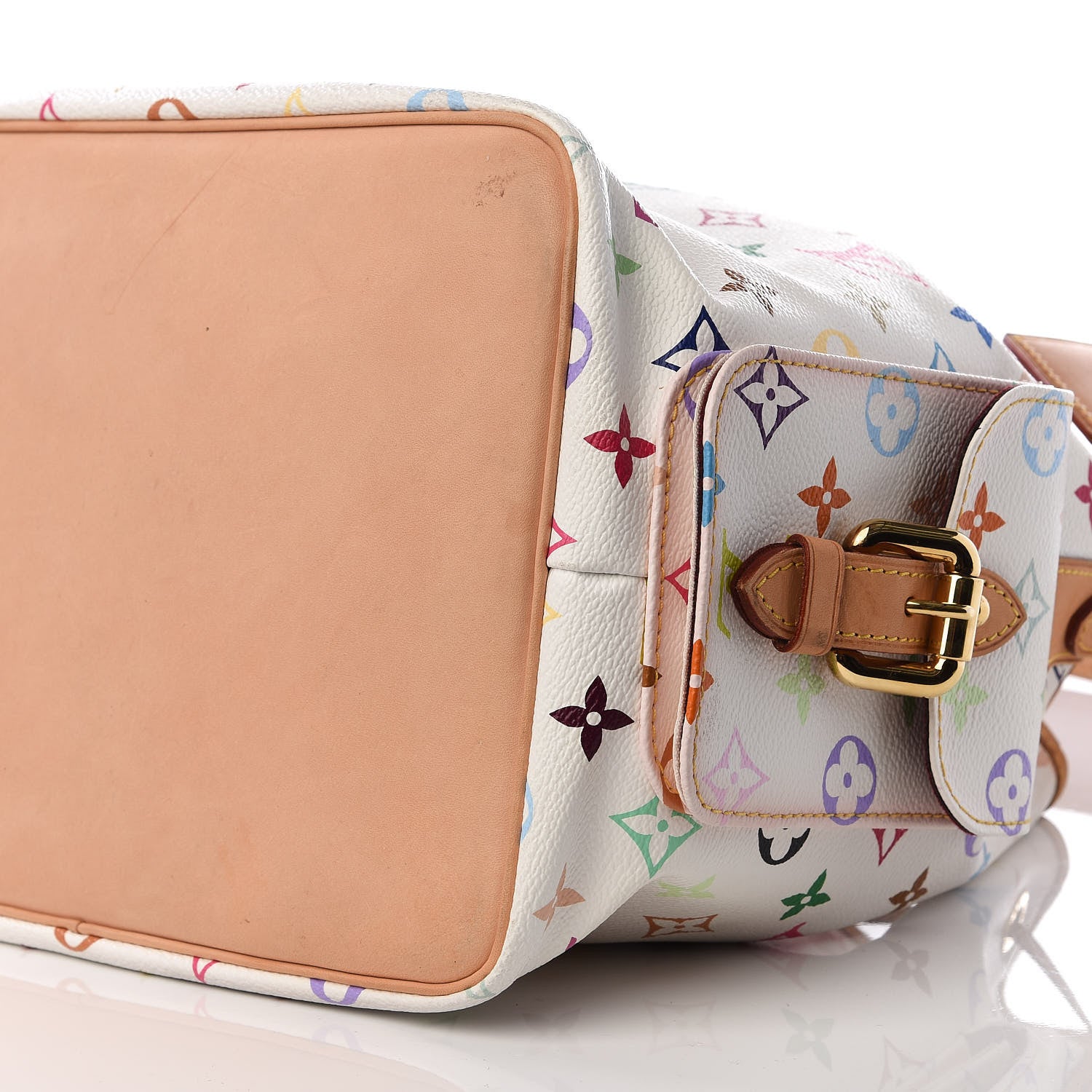 Louis Vuitton Monogram Multicolor Petit Noe White 8 of 9