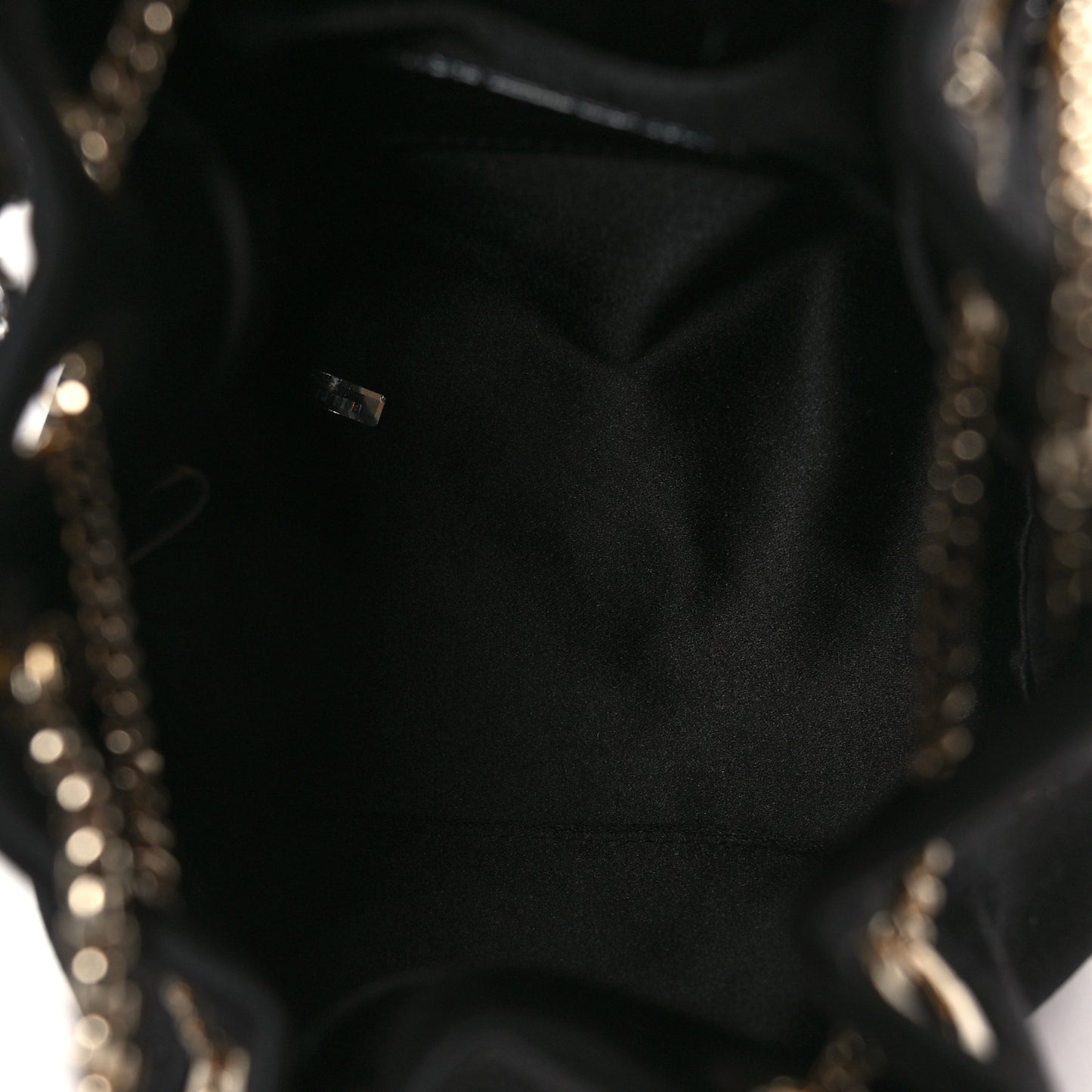 Satin Crystal Snake Embellished Bon Bon Bag Black