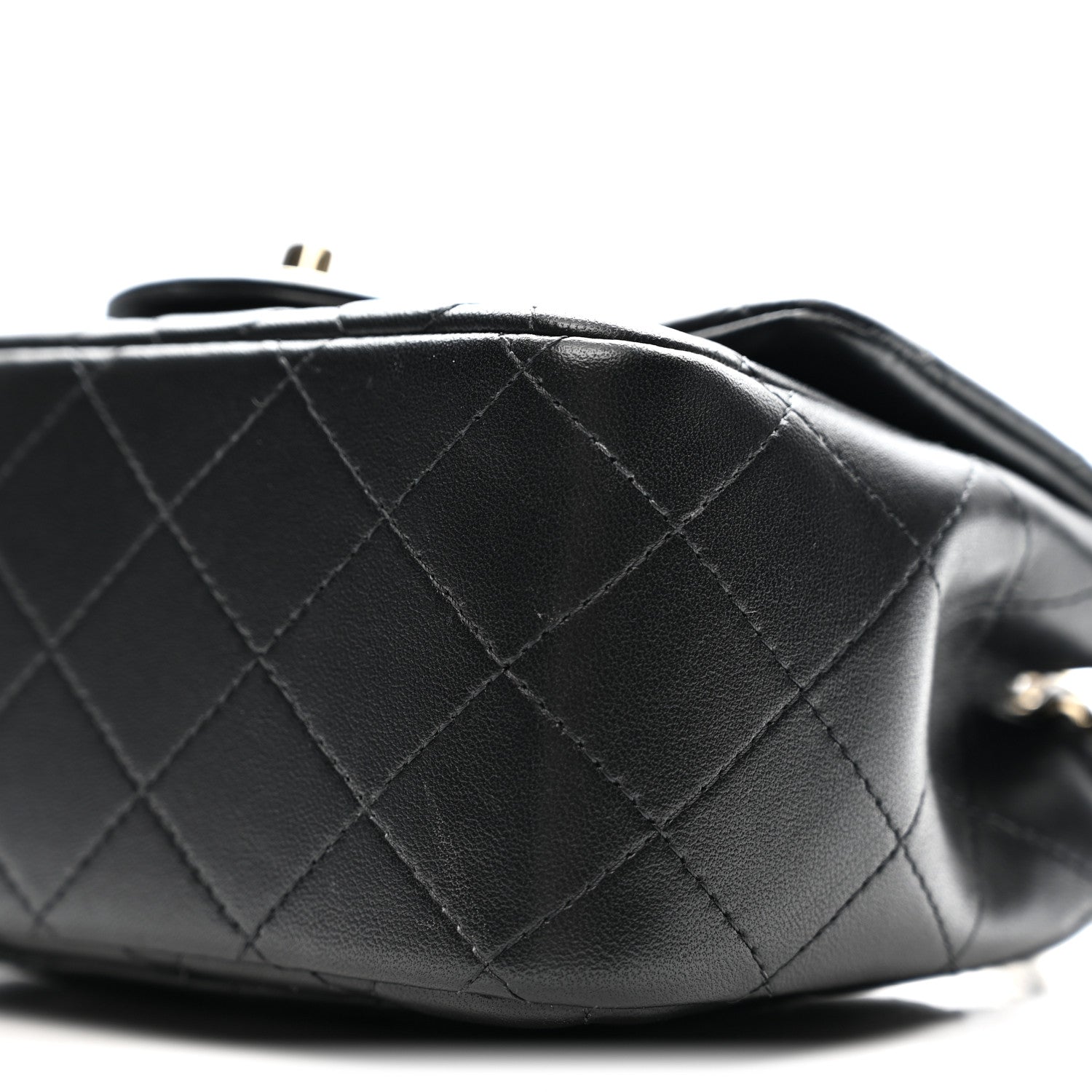 Chanel Lambskin Quilted Mini Square Flap Black 10 of 11
