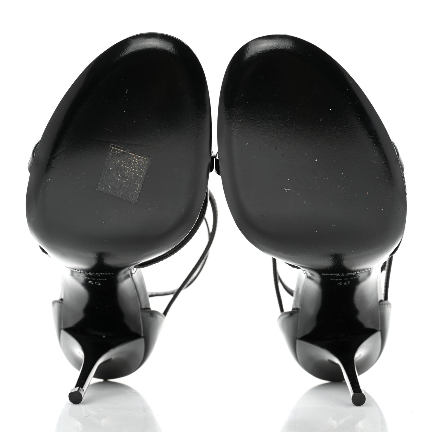 Patent Cassandra 100 Ankle Strap Sandals 40 Black