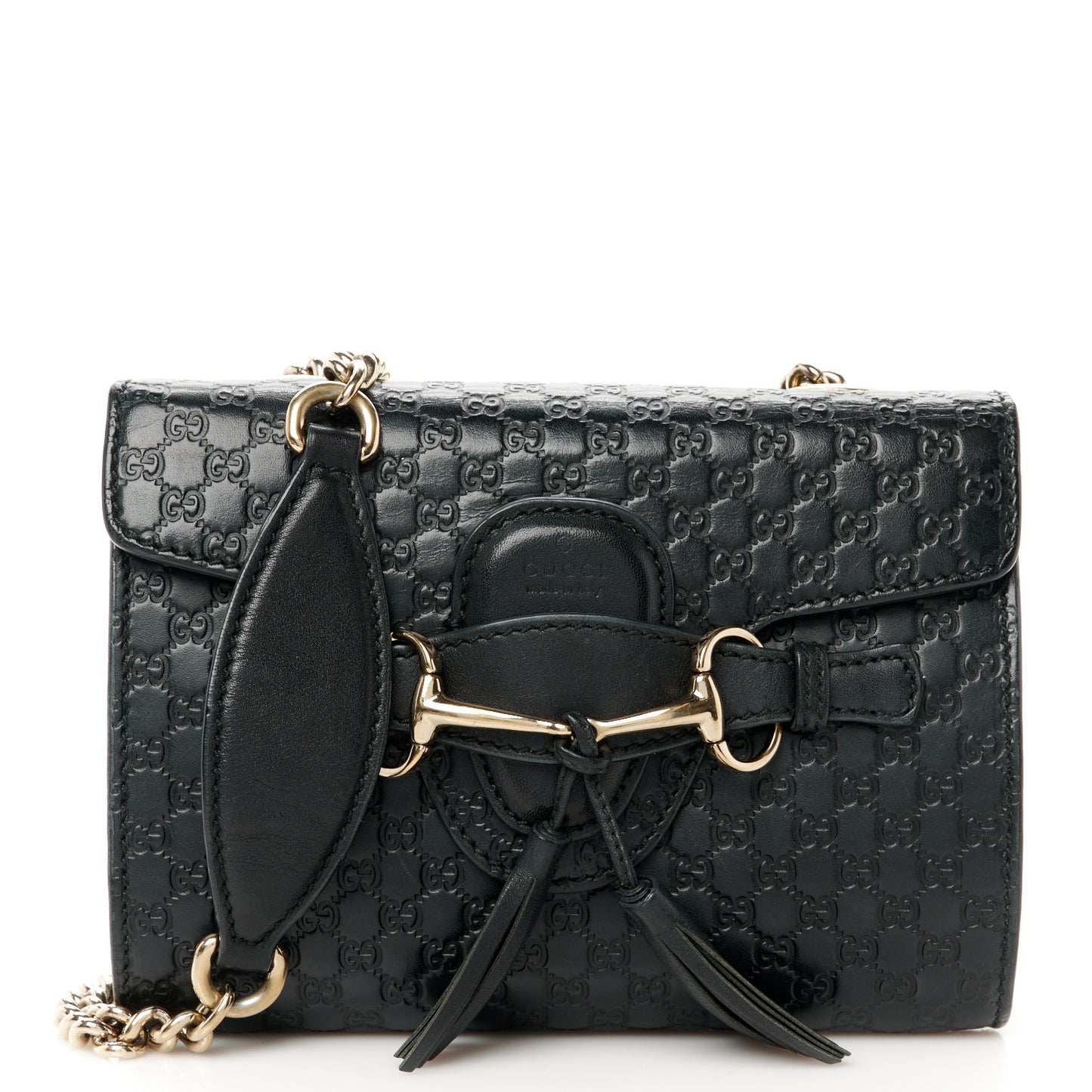 Microguccissima Mini Emily Shoulder Bag Black