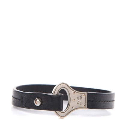 Louis Vuitton Calfskin Mens Archive Bracelet 21 Black 1 of 6