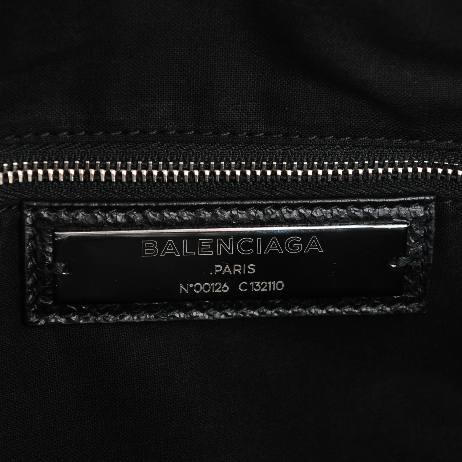 Balenciaga Agneau Classic Silver Hardware Work Black 6 of 7