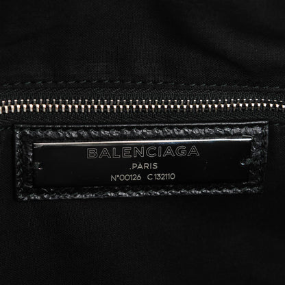 Balenciaga Agneau Classic Silver Hardware Work Black 6 of 7