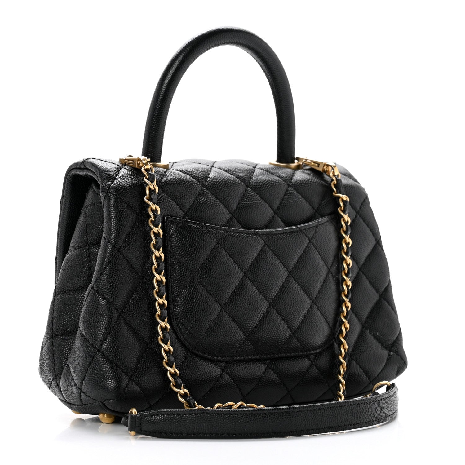 Chanel Caviar Quilted Mini Coco Handle Flap Black 2 of 10
