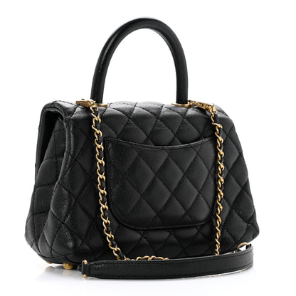 Chanel Caviar Quilted Mini Coco Handle Flap Black 2 of 10
