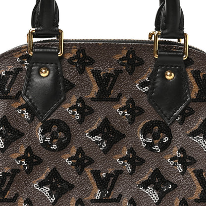 Louis Vuitton Monogram Sequins Eclipse Alma BB Black 7 of 9