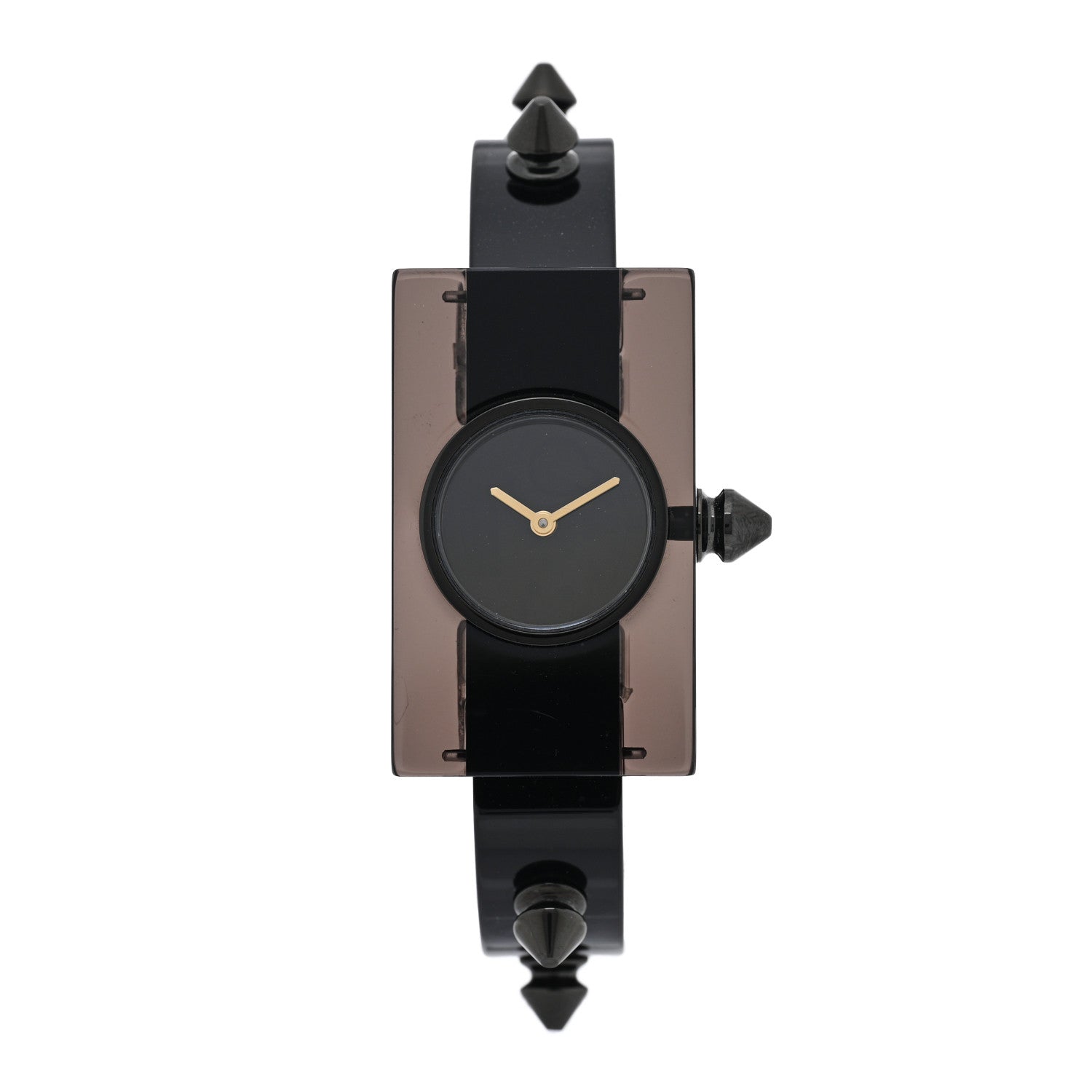 Gucci Stainless Steel Plexiglass 24mm Vintage Web Quartz Watch Black 1 of 4