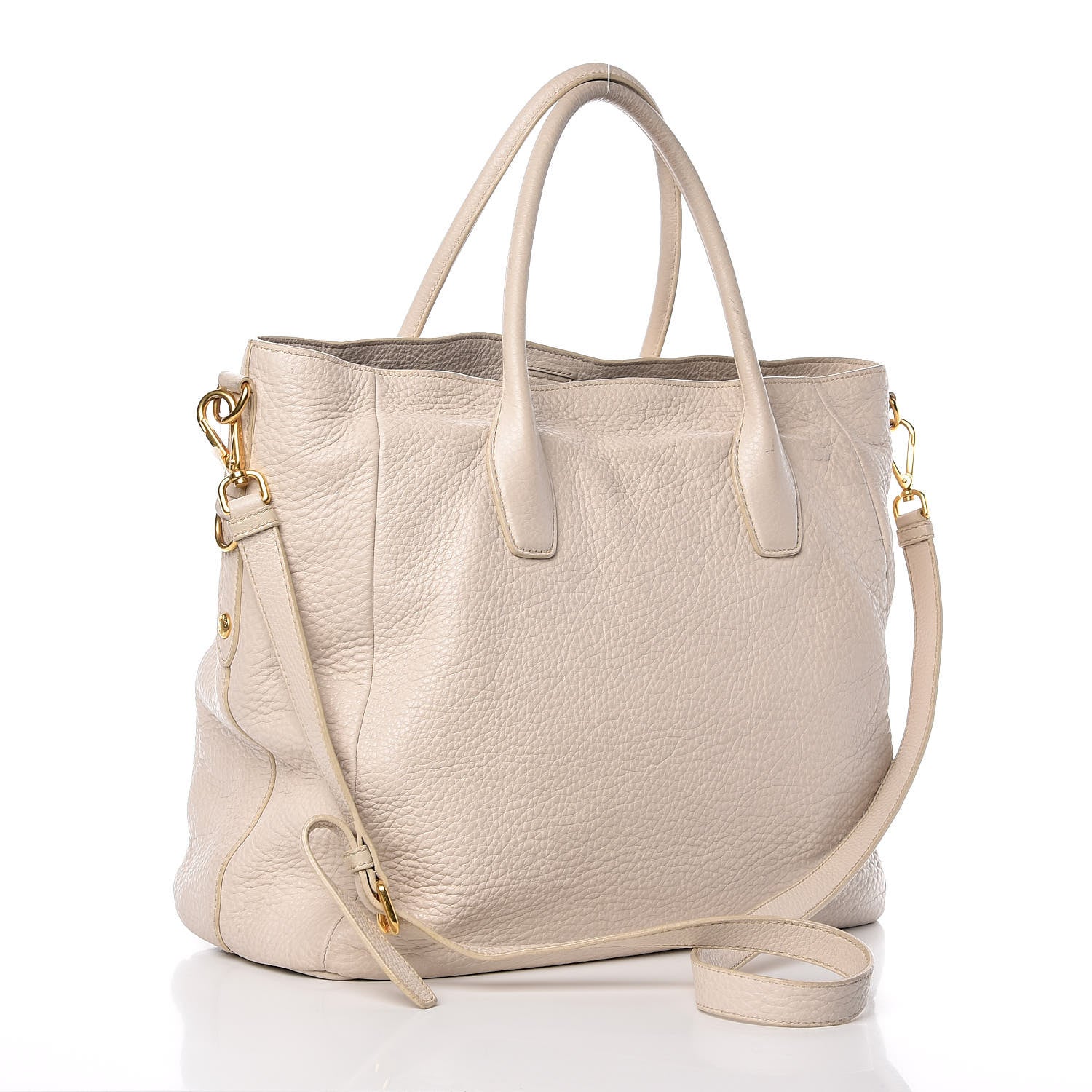 Prada Cervo Deerskin Tote Talco 4 of 21